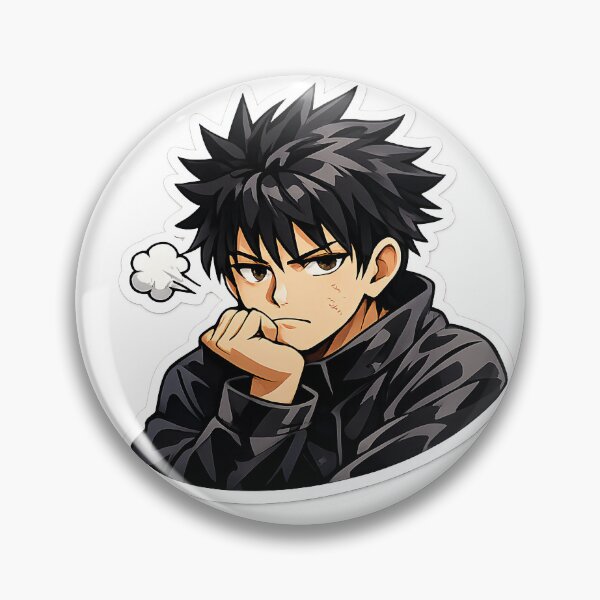Item preview, Anime Boy Expression Sticker designed and sold by PixelMood Stickers.