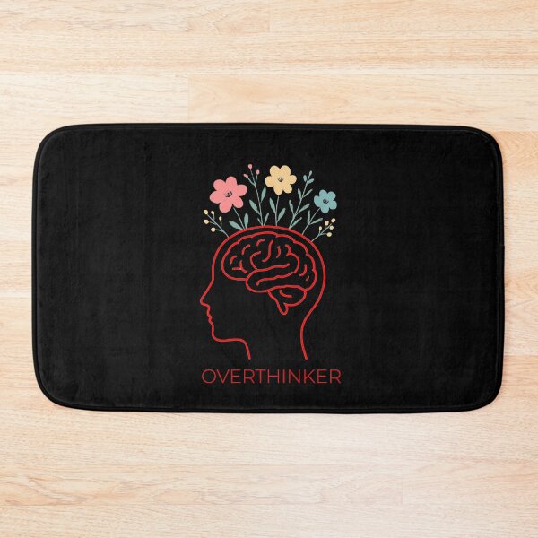 Item preview, Overthinker Minimalist Blooming Brain Floral Art designed and sold by Global-Command.