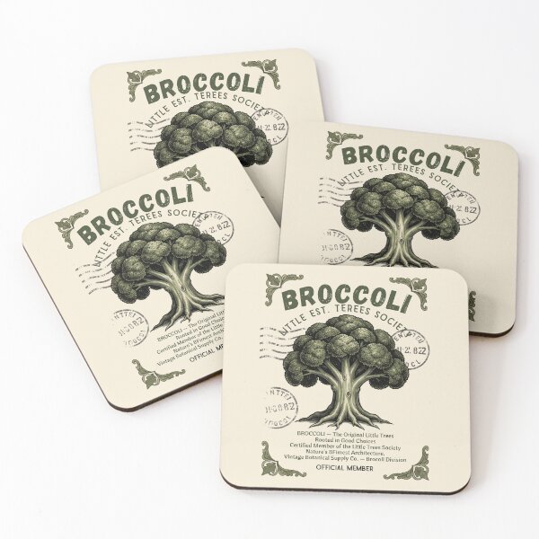 Item preview, BROCCOLI – LITTLE TREES SOCIETY™ | Vintage Stamp Graphic T-Shirt** designed and sold by CallisC-Arts.