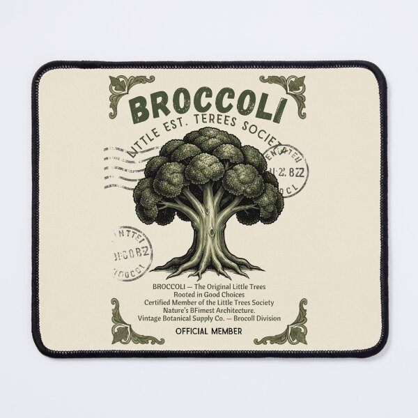 Item preview, BROCCOLI – LITTLE TREES SOCIETY™ | Vintage Stamp Graphic T-Shirt** designed and sold by CallisC-Arts.