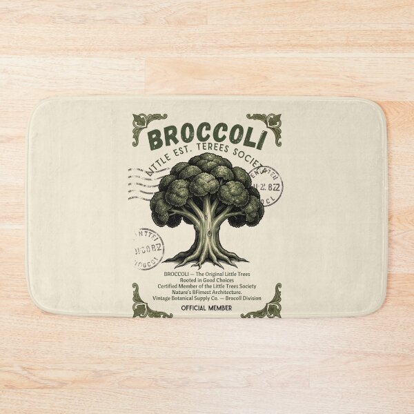 Item preview, BROCCOLI – LITTLE TREES SOCIETY™ | Vintage Stamp Graphic T-Shirt** designed and sold by CallisC-Arts.