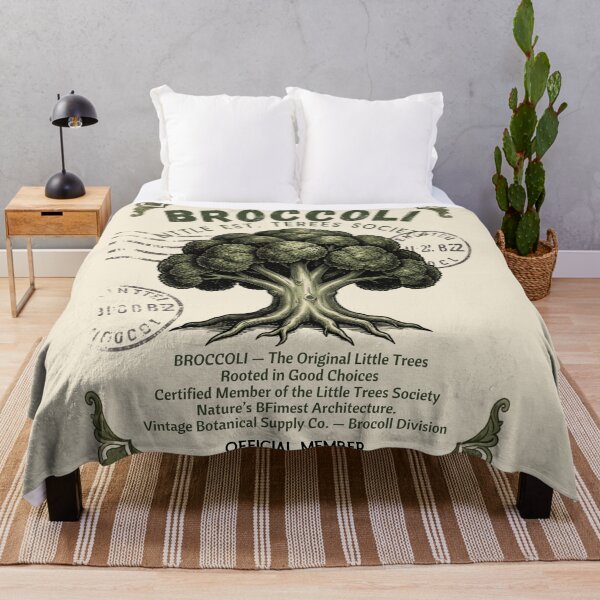 Item preview, BROCCOLI – LITTLE TREES SOCIETY™ | Vintage Stamp Graphic T-Shirt** designed and sold by CallisC-Arts.