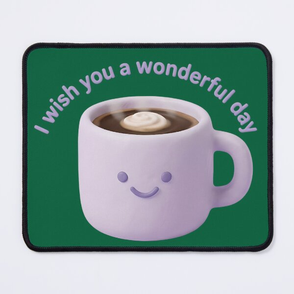 Item preview, Cute 3D Coffee Mug - I Wish You A Wonderful Day designed and sold by Utopian-Magic.