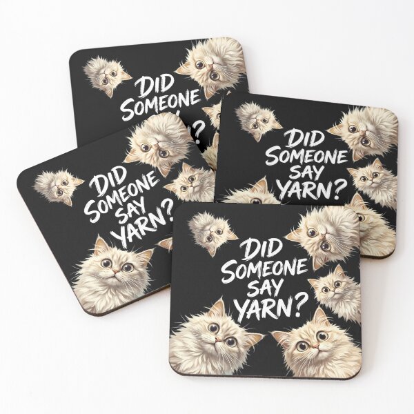 Item preview, Did Someone Say Yarn Funny Cat Crochet Knitting Crafting designed and sold by CutOutIdols.