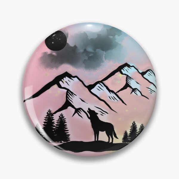 Item preview, Moonlit Mountain Wolf designed and sold by AchuAtelier.