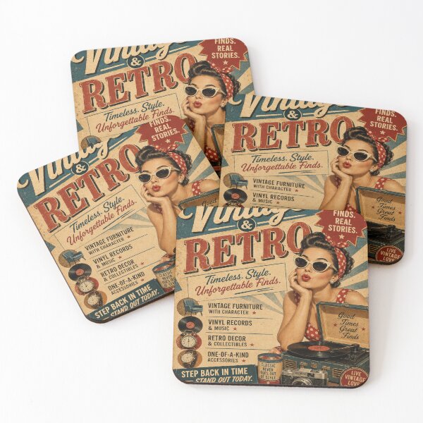 Item preview, Vintage Retro Pin Up Girl Vinyl Records Poster Art designed and sold by riki2365.