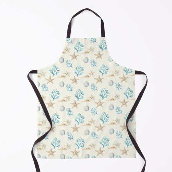 Item preview, Coastal Starfish & Coral Pattern | Watercolor Beach Seashell Design designed and sold by Ioanna-Studio.
