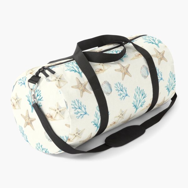 Item preview, Coastal Starfish & Coral Pattern | Watercolor Beach Seashell Design designed and sold by Ioanna-Studio.