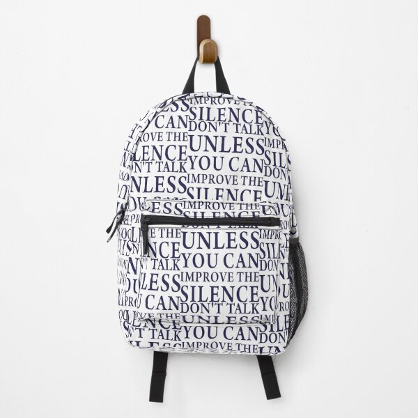 Item preview, Don't Talk Unless You Can Improve The Silence - Minimalist Typography Quote designed and sold by MiaStyleStudio.
