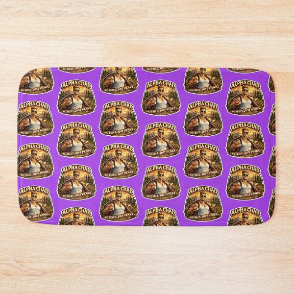 Item preview, Alpha Chad – No Feels, Just Peaks Sticker designed and sold by prejay1728.