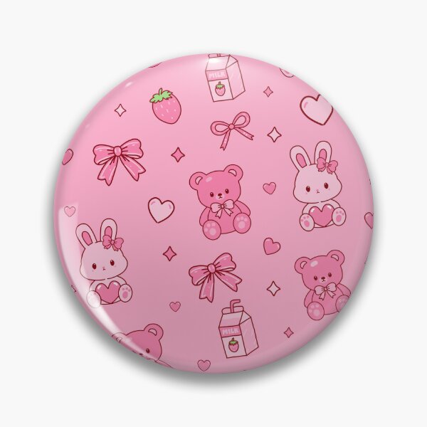 Item preview, Cute Pink Kawaii Pattern  designed and sold by ZwoToopia.