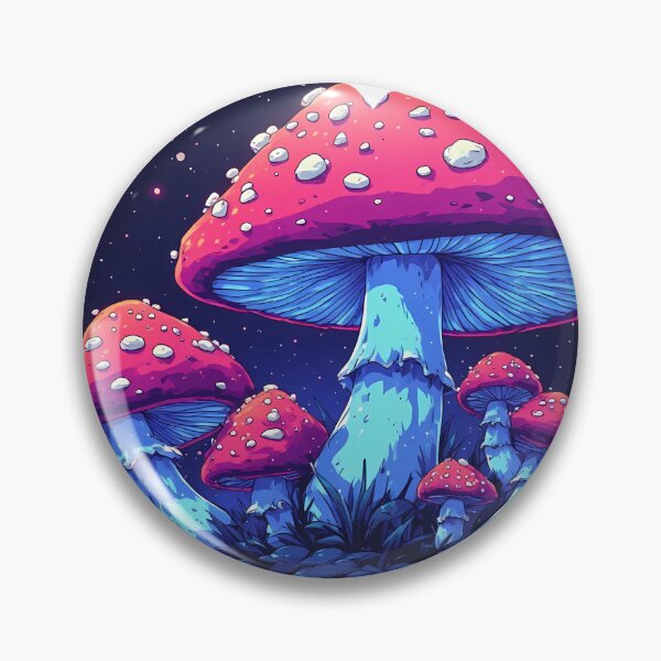 Item preview, Galactic Amanita Neon Landscape designed and sold by creativepers.