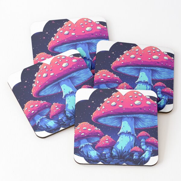 Item preview, Galactic Amanita Neon Landscape designed and sold by creativepers.
