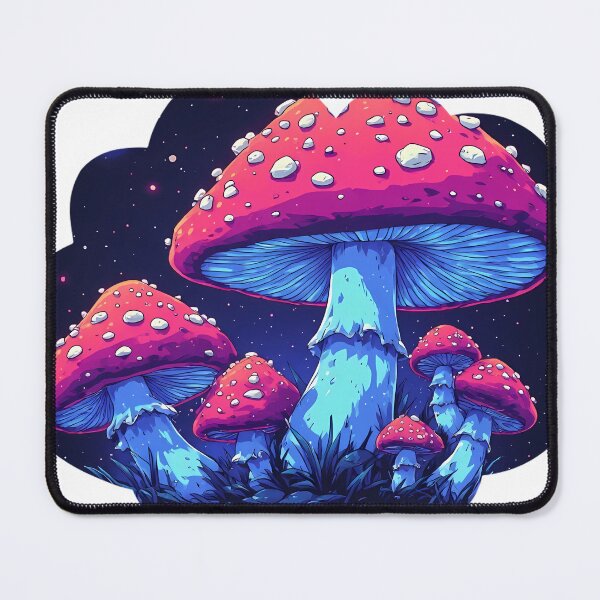 Item preview, Galactic Amanita Neon Landscape designed and sold by creativepers.