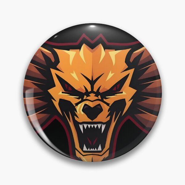 Item preview, Golden Dragon Wolf Gaming Crest designed and sold by SenTinio.