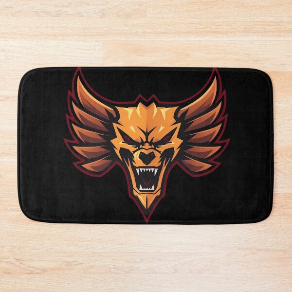 Item preview, Golden Dragon Wolf Gaming Crest designed and sold by SenTinio.