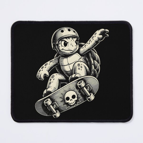 Item preview, Retro Skate Turtle Skull Board designed and sold by StillWildink.