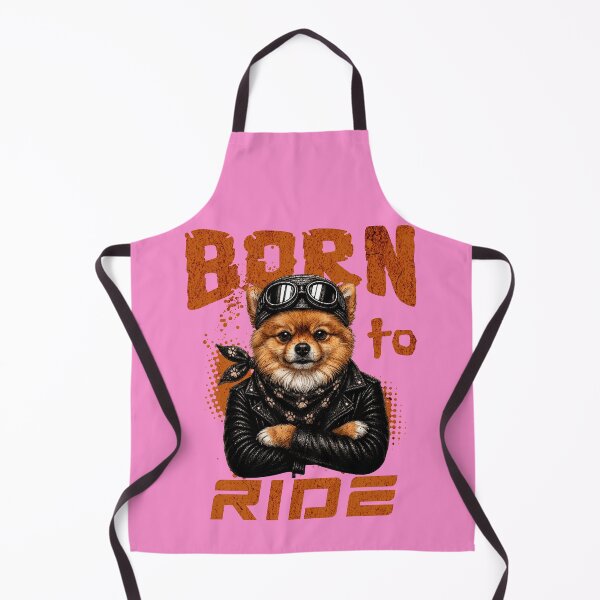 Item preview, Pomeranian Biker Design – Born To Ride Funny Motorcycle Pomeranian Gift designed and sold by PixelsPaws.