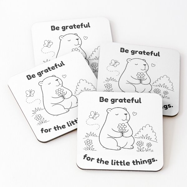 Item preview, Be Grateful Capybara – Mindfulness  Animal Design designed and sold by PAPIRO SIGLO XXI.