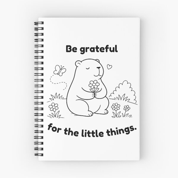 Item preview, Be Grateful Capybara – Mindfulness  Animal Design designed and sold by PAPIRO SIGLO XXI.
