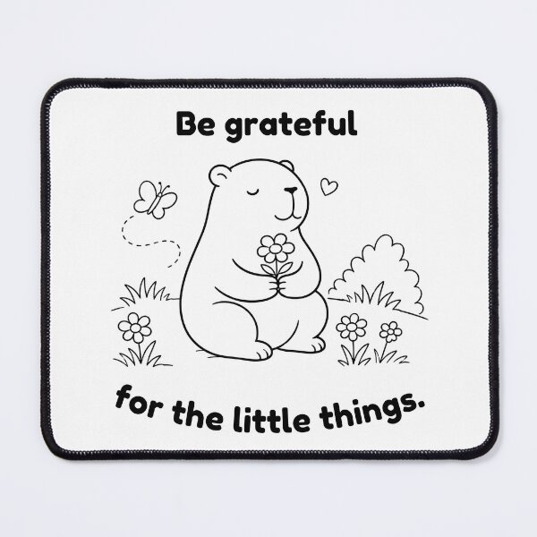 Item preview, Be Grateful Capybara – Mindfulness  Animal Design designed and sold by PAPIRO SIGLO XXI.