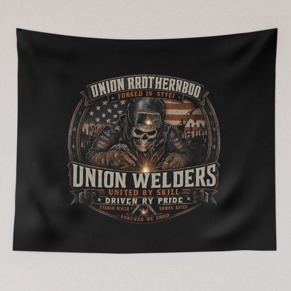 Item preview, Union Welders United By Skill Driven By Pride Shirt | Union Brotherhood Forged In Steel designed and sold by LabCore.