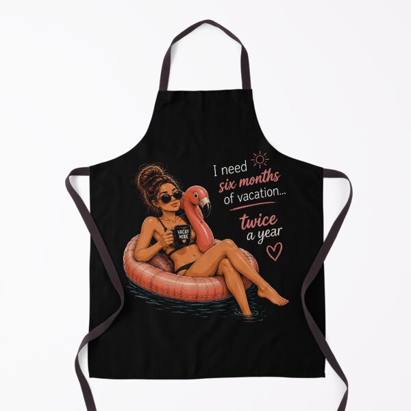 Item preview, I Need Six Months of Vacation Twice a Year – Funny Vacation Lover Design designed and sold by MargaretaArt.