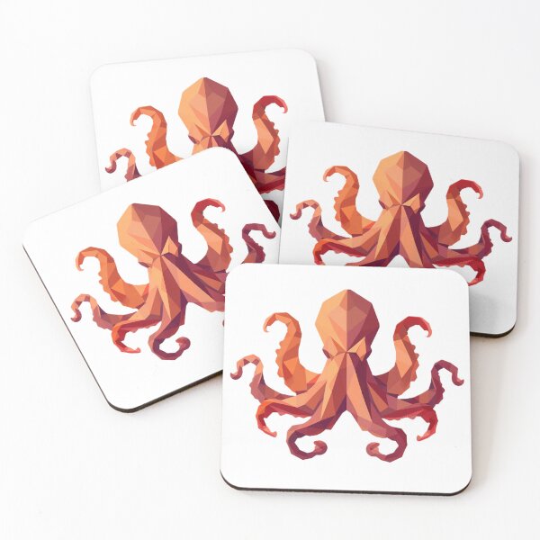 Item preview, Octopus Minimalistic Geometric Art designed and sold by Origaminimal.