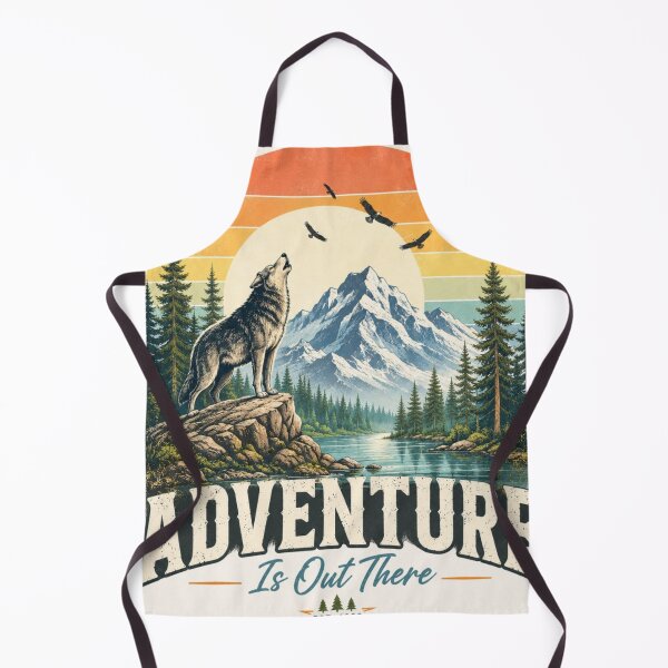 Item preview, Vintage Adventure Is Out There Wolf Mountain Retro Outdoor Shirt designed and sold by Diesel outlaw .
