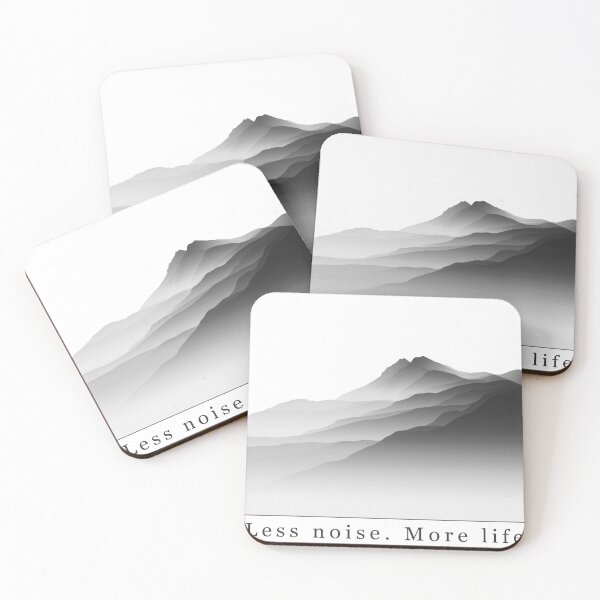 Item preview, Less Noise. More Life – Mountain Silence designed and sold by JacekKita.