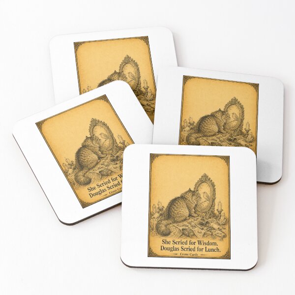 Item preview, Crone Cards — She Scried for Wisdom. Douglas Scried for Lunch. designed and sold by Kay Mhor Studio.