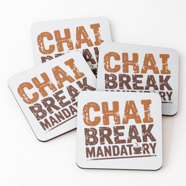 Item preview, Chai Break Mandatory – Funny Desi Tea Lover Design designed and sold by Swati Art Shop.