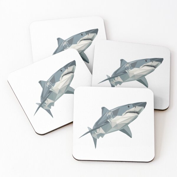 Item preview, Shark Minimalistic Geometric Art designed and sold by Origaminimal.