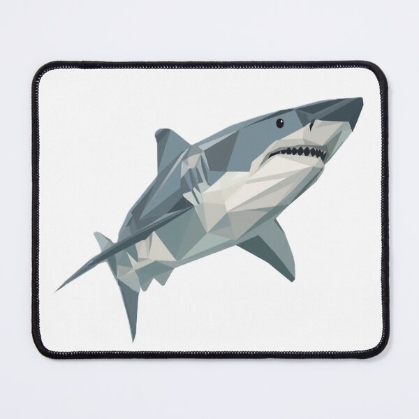Item preview, Shark Minimalistic Geometric Art designed and sold by Origaminimal.