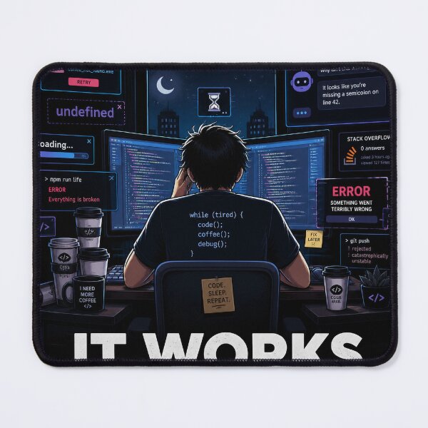 Item preview, AI Coding Chaos Developer Humor designed and sold by NovaMint2412.