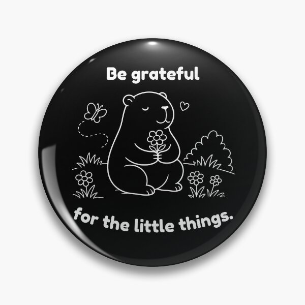 Item preview, Be Grateful Capybara – Mindfulness  Animal Design designed and sold by PAPIRO SIGLO XXI.