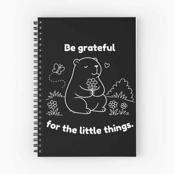 Item preview, Be Grateful Capybara – Mindfulness  Animal Design designed and sold by PAPIRO SIGLO XXI.
