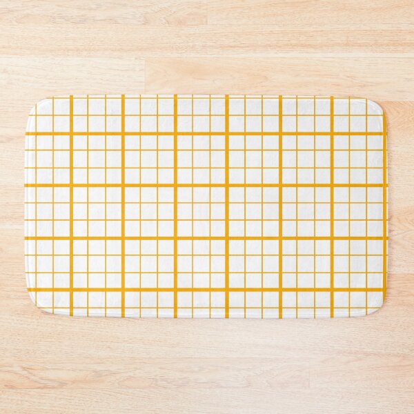 Item preview, Yellow On White Grid Windowpane Check Design  designed and sold by PatternTitan.