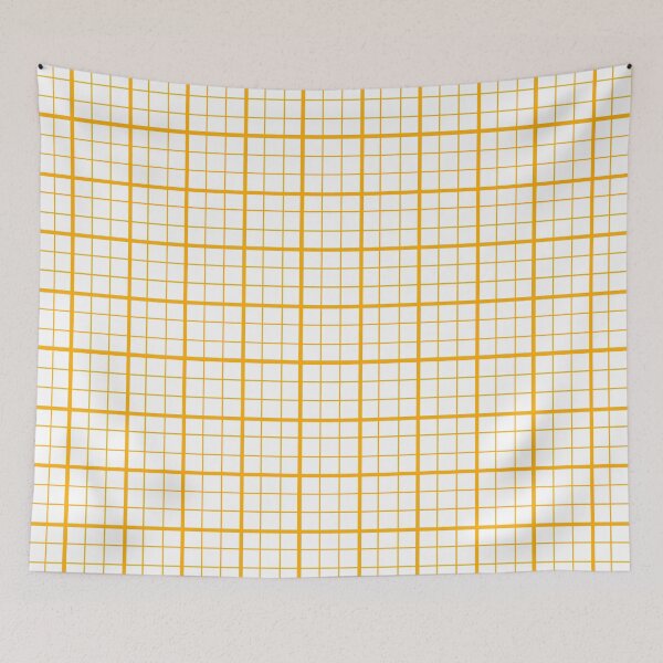 Item preview, Yellow On White Grid Windowpane Check Design  designed and sold by PatternTitan.