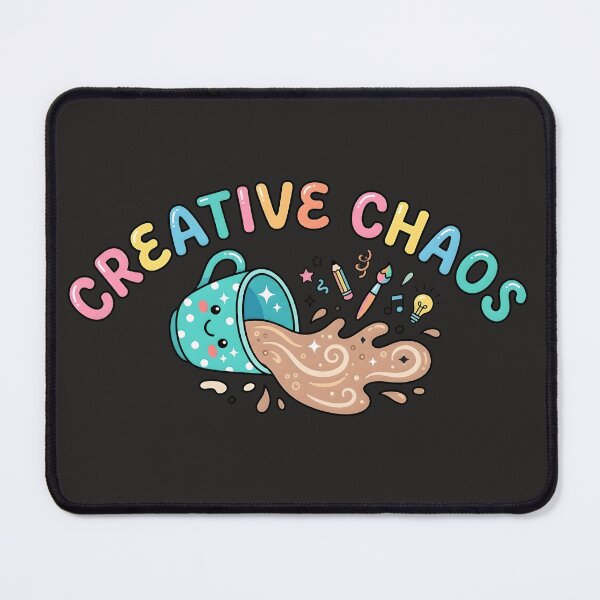 Item preview, Creative Chaos Playful Cute Coffee Spilled Typography designed and sold by Utopian-Magic.