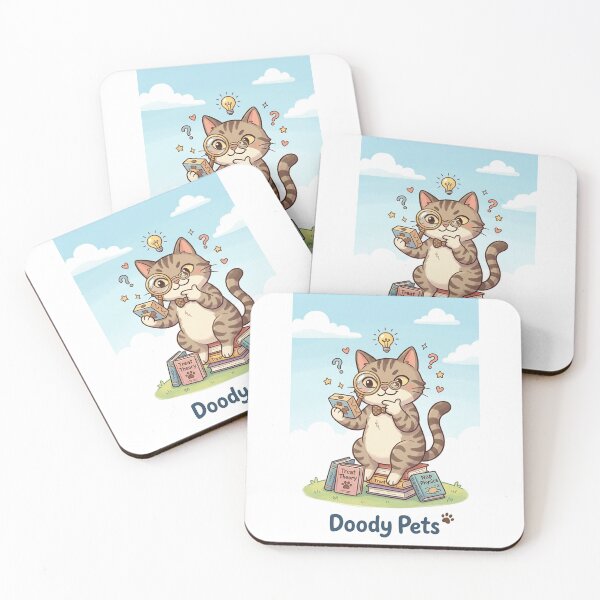 Item preview, Smart Cat Detective - Funny Thinking Kitten designed and sold by DoodyPets.