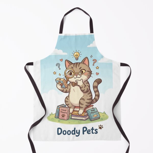 Item preview, Smart Cat Detective - Funny Thinking Kitten designed and sold by DoodyPets.