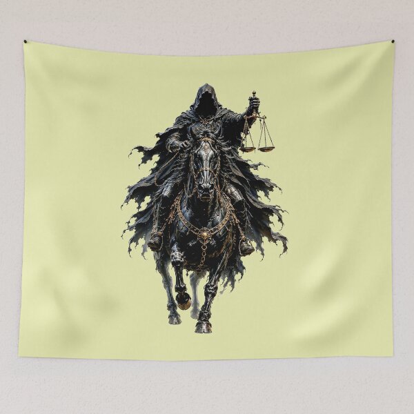 Item preview, The Black Horse of the Apocalypse - Revelation - The Rider with the Sccales designed and sold by DBM Photo Art 1.