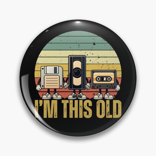 Item preview, Funny Floppy Disk, VHS, Cassette Retro Sunset - I'm This Old designed and sold by legendaryskins.