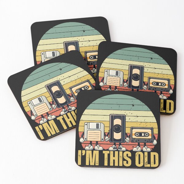 Item preview, Funny Floppy Disk, VHS, Cassette Retro Sunset - I'm This Old designed and sold by legendaryskins.