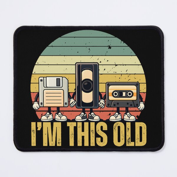 Item preview, Funny Floppy Disk, VHS, Cassette Retro Sunset - I'm This Old designed and sold by legendaryskins.