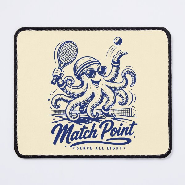 Item preview, Vintage Octopus Tennis Match Point designed and sold by 89shirts.