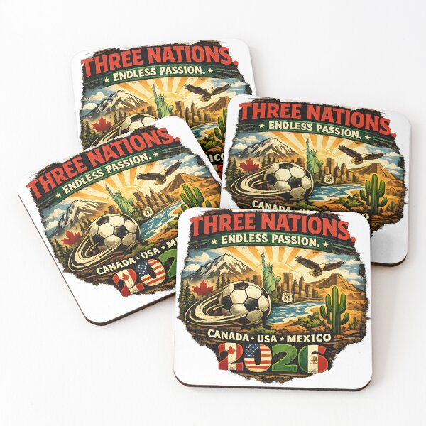 Item preview, One Game Three Nations 2026 – Canada USA Mexico Football Tee designed and sold by WhisperFrame.