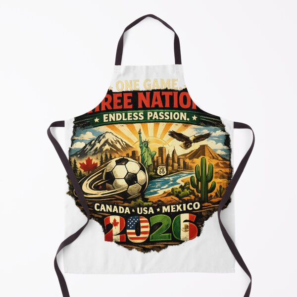 Item preview, One Game Three Nations 2026 – Canada USA Mexico Football Tee designed and sold by WhisperFrame.