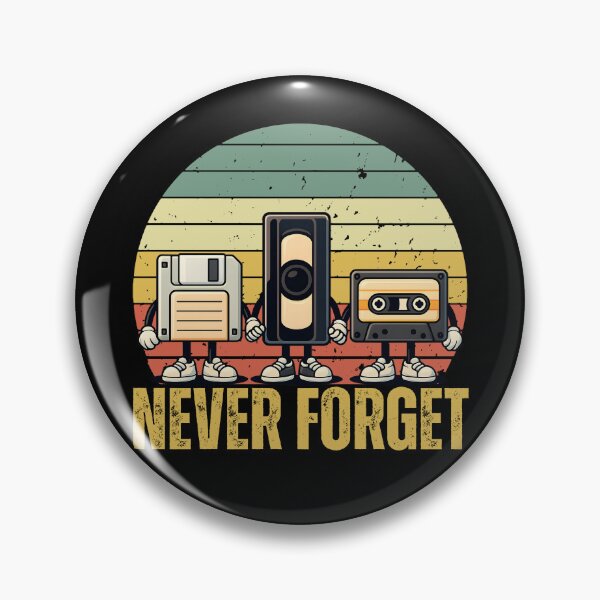 Item preview, Funny Floppy Disk, VHS, Cassette Retro Sunset - Never Forget designed and sold by legendaryskins.